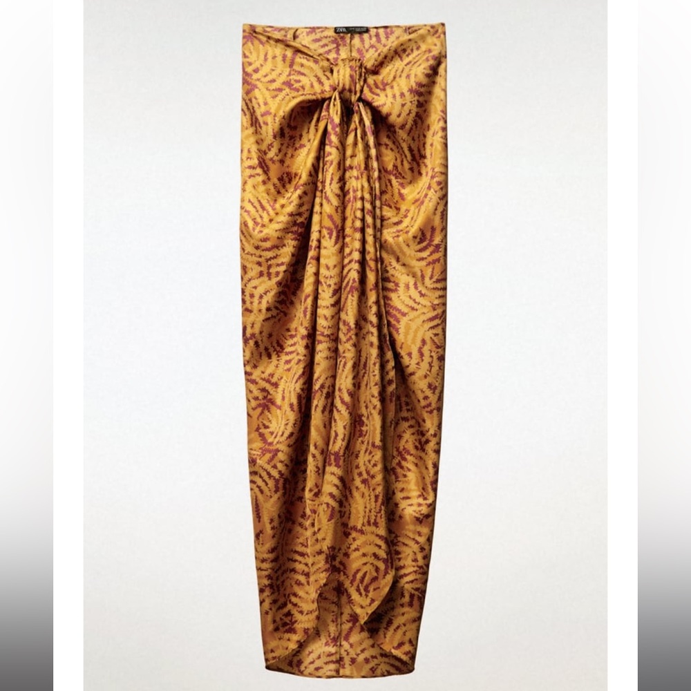 Zara Printed Sarong Skirt